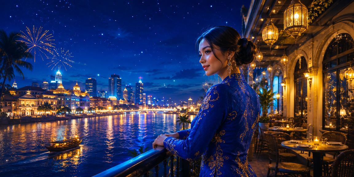Pemain wanita Malaysia dalam baju kurung menikmati permainan pertaruhan di Ipoh